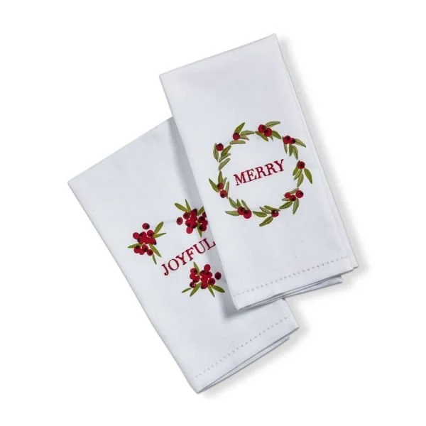 Winter Sprig Guest Towels, Set of 2