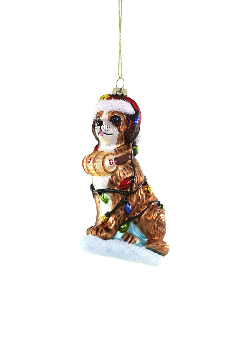Festive St. Bernard Ornament