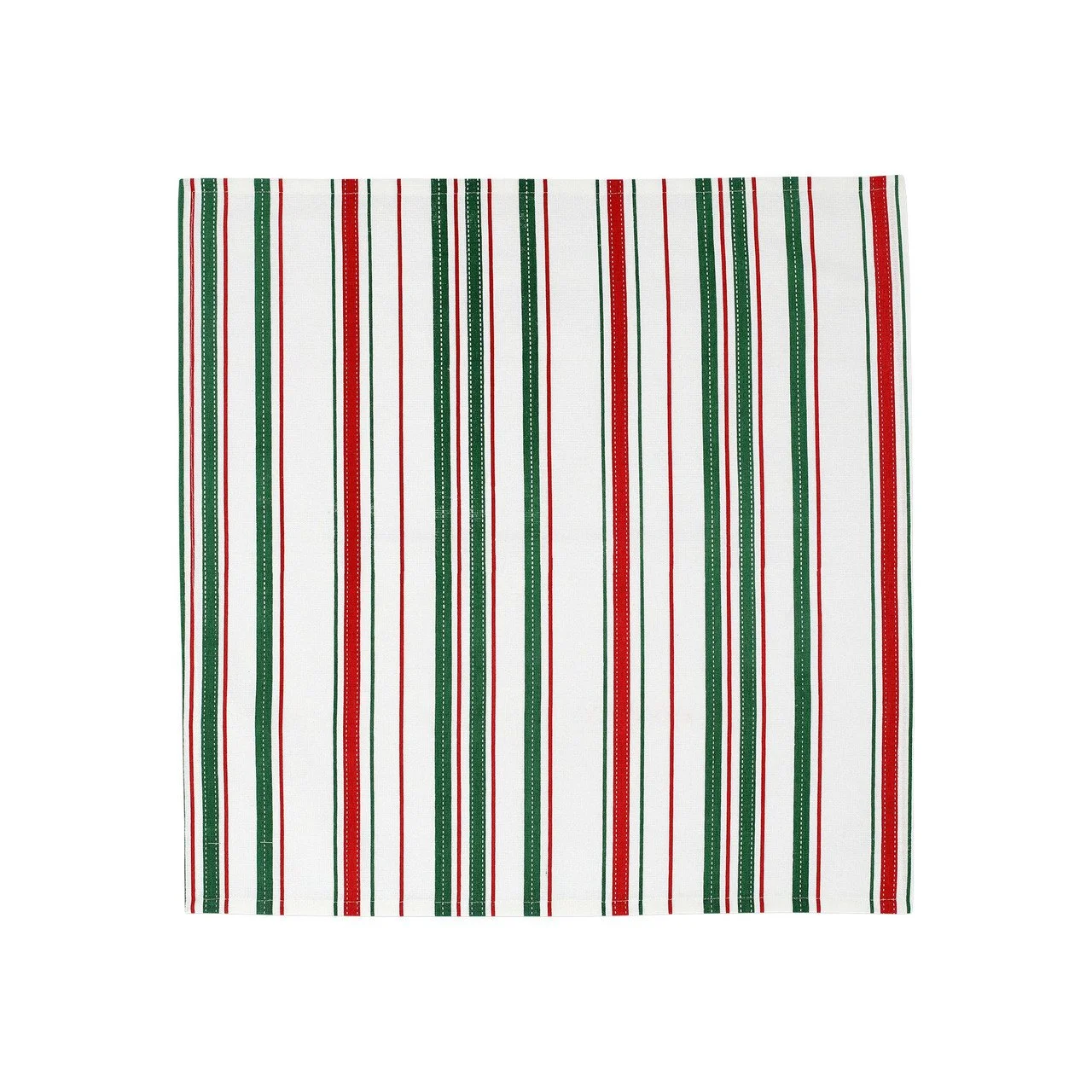 Viva by Vietri Stripe Napkins - Red & Green, Set of 4