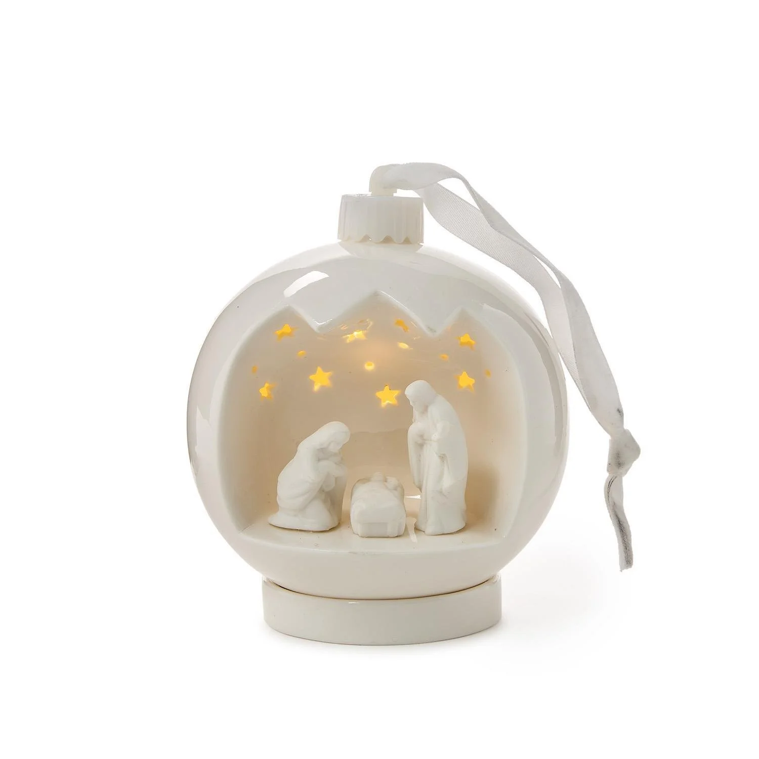 Nativity Scene LED Ornament With Stand