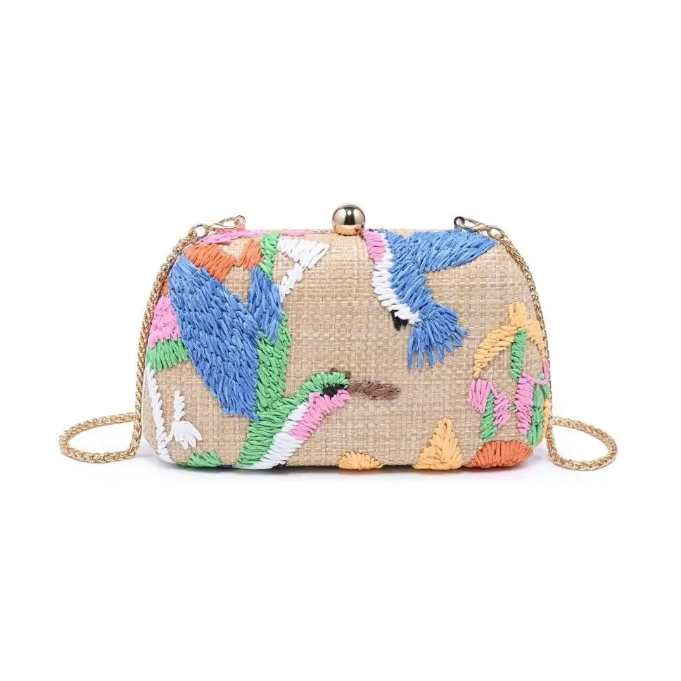 Weston Embroidered Evening Bag