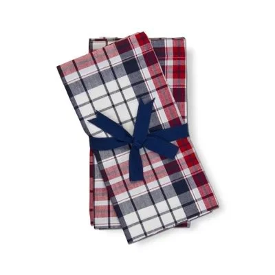 Summer Plaid Napkins, Set of 4