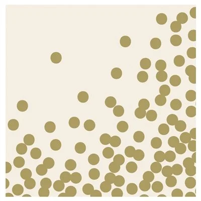 Hester and Cook Gold Confetti Cocktail Napkins