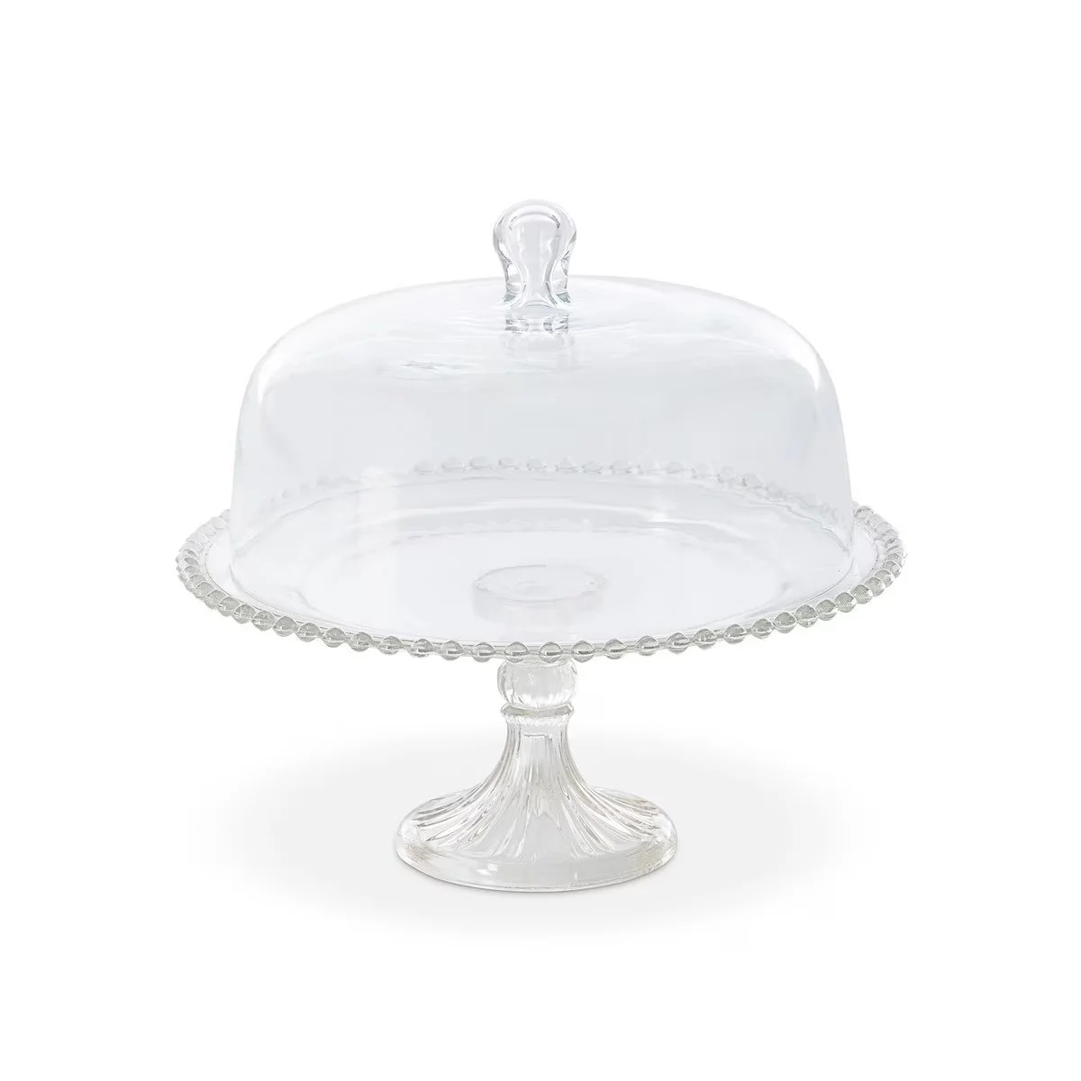 Domed Glass Cake Stand