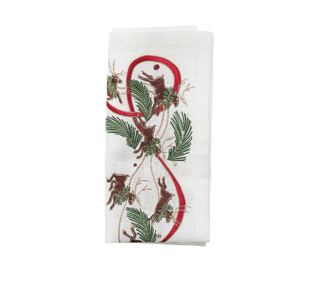 Kim Seybert Reindeer Napkin Set of 4