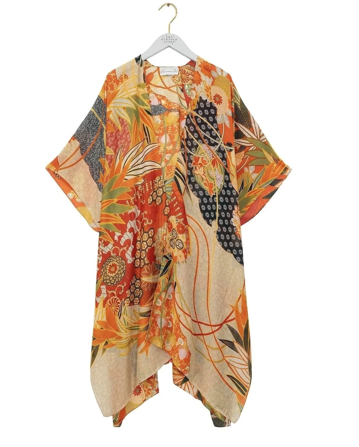 Fans Long Kimono Scarlett