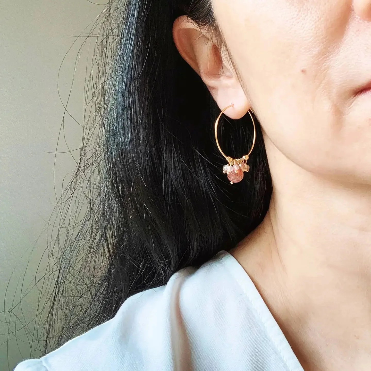 Strawberry Quartz Hoop Earrings2.jpeg