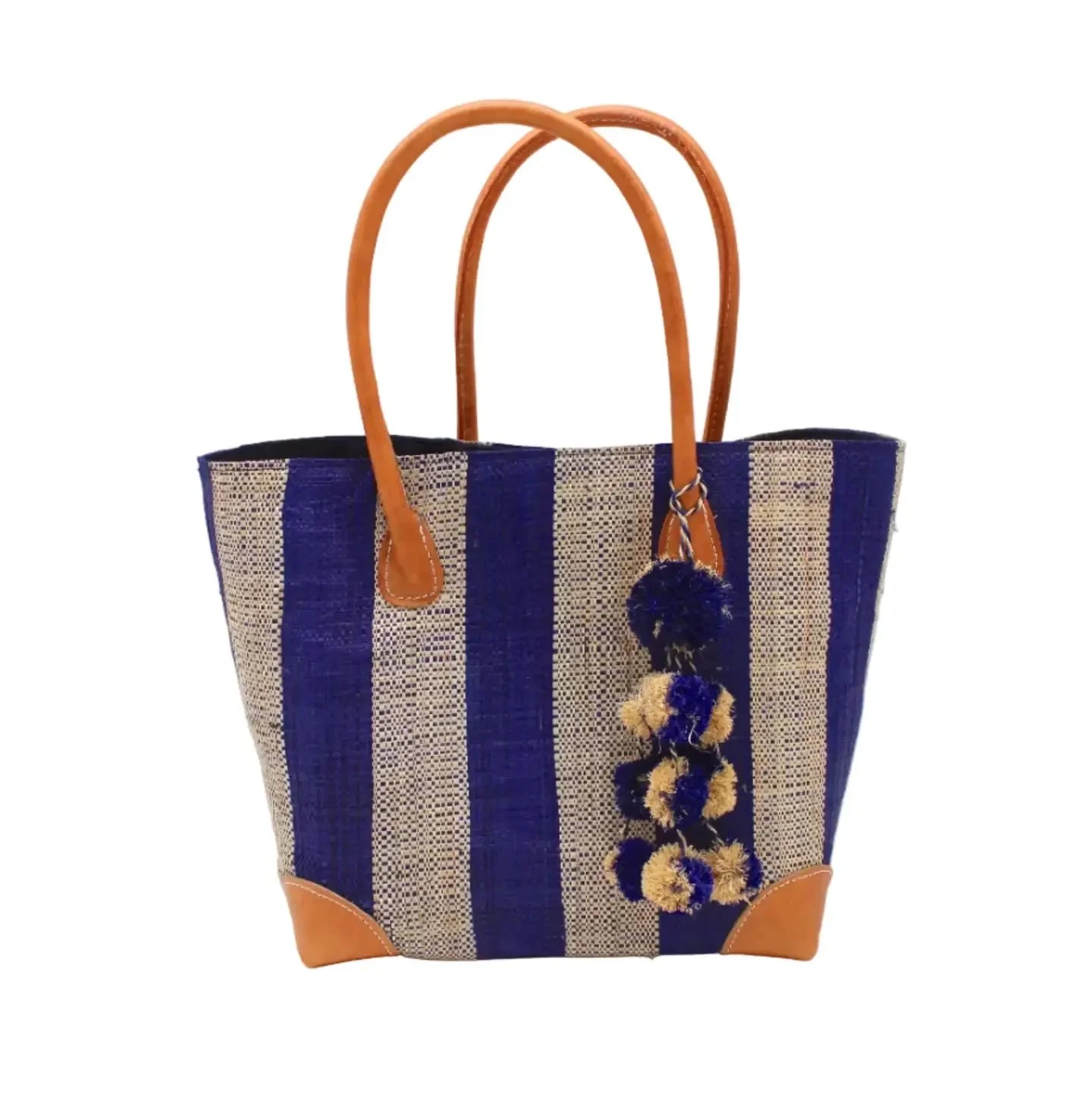 Bora Bora Stripe Dusk Raffia Tote