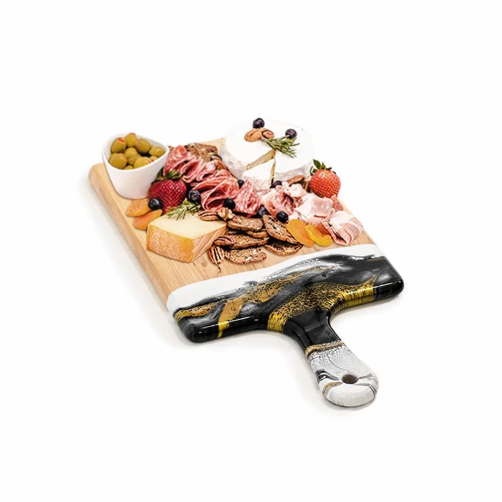 Large Marbleized Charcuterie Board - 2 Color Variations