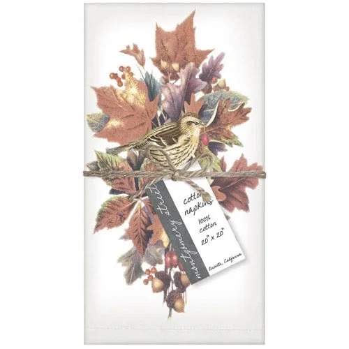 Autumn Leaf Bunch Napkins, Set of 4
