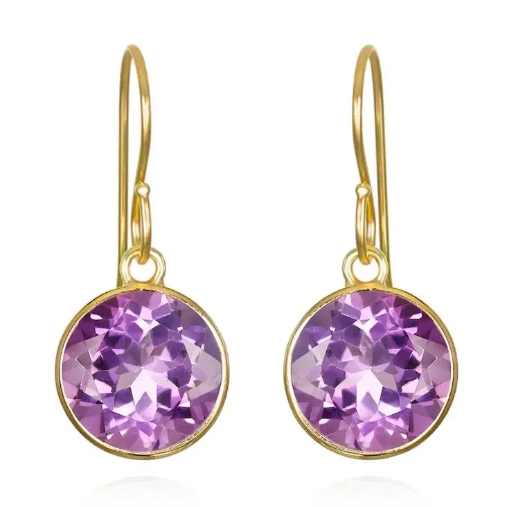 Bezeled Round Amethyst Earrings.jpeg