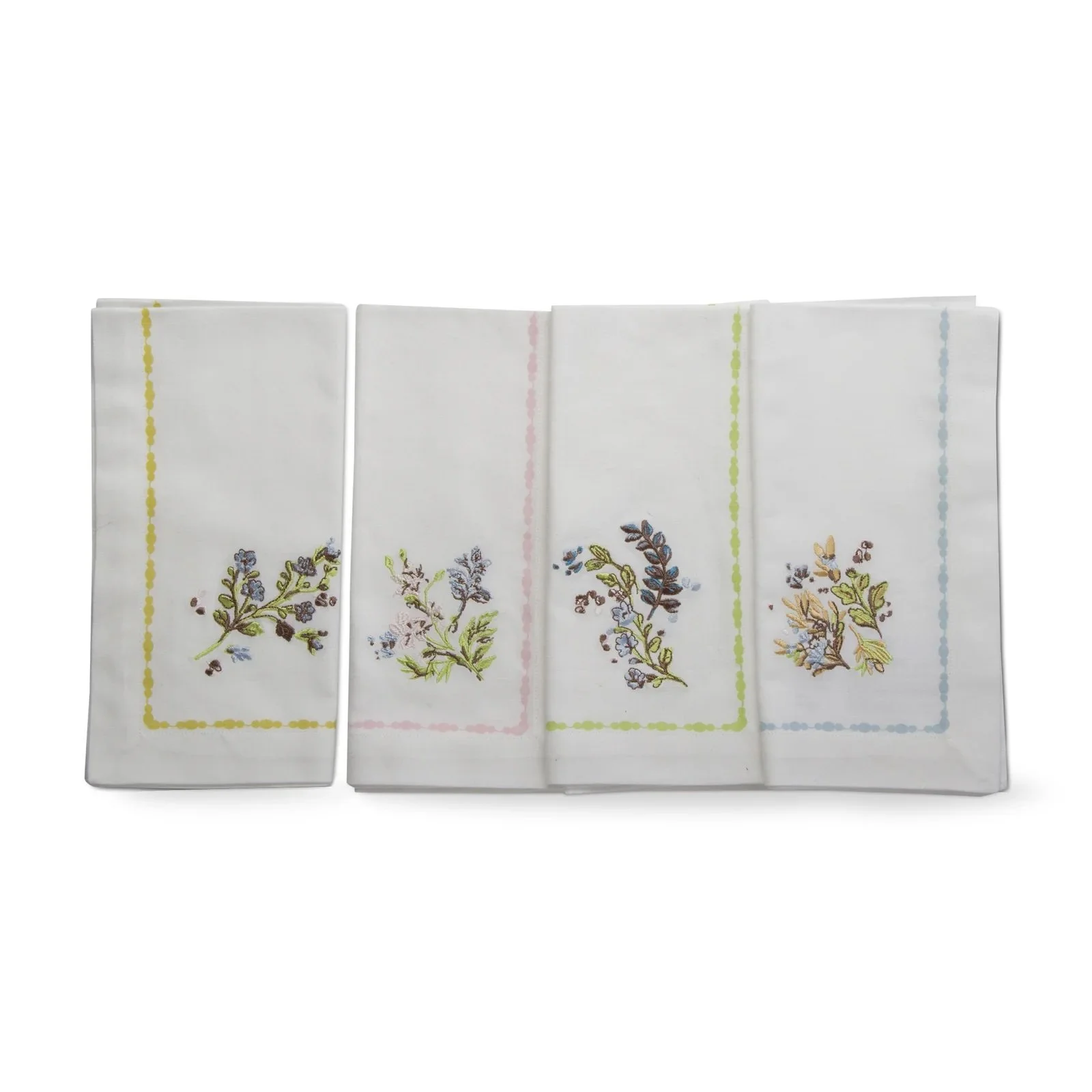 Meadow Embroidered Napkins, Set of 4