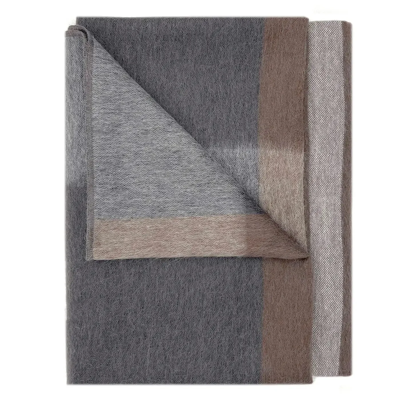 Alpaca Plaid Throw, Woodland