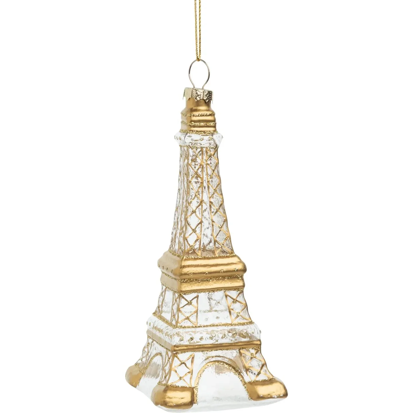 Eiffel Tower Glass Ornament