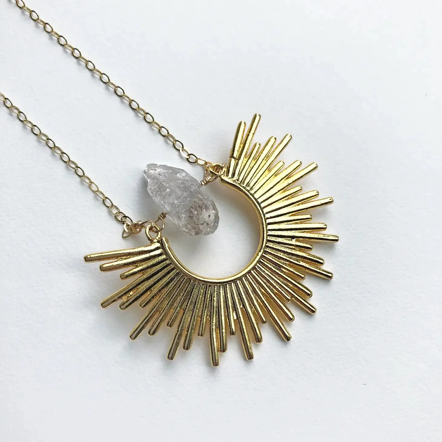 Starburst Crystal Necklace