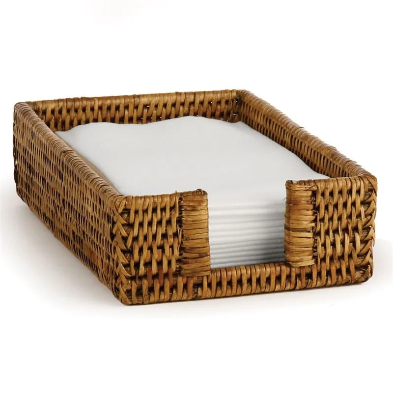 Rattan Guest Towel Napkin Holder