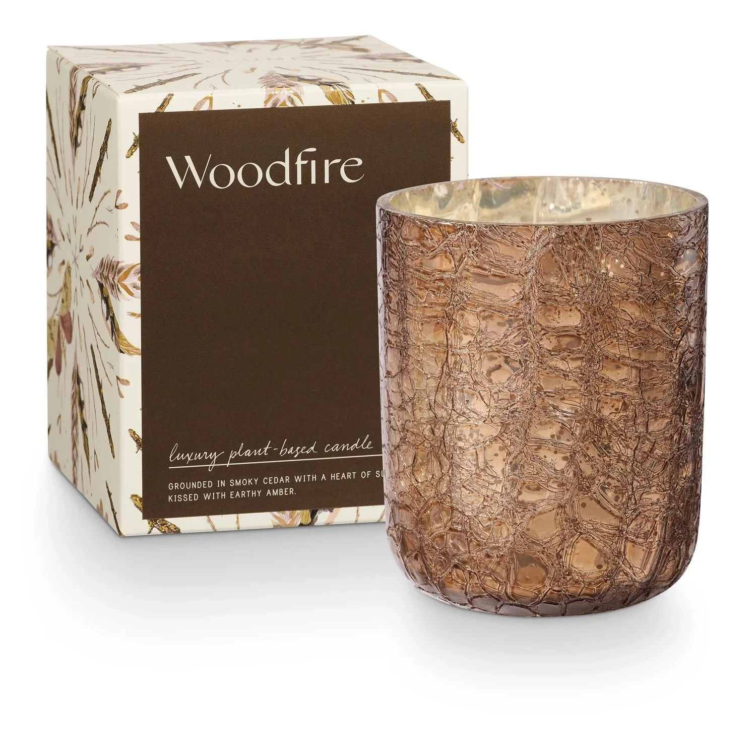 Woodfire Small Luxe Glass Candle