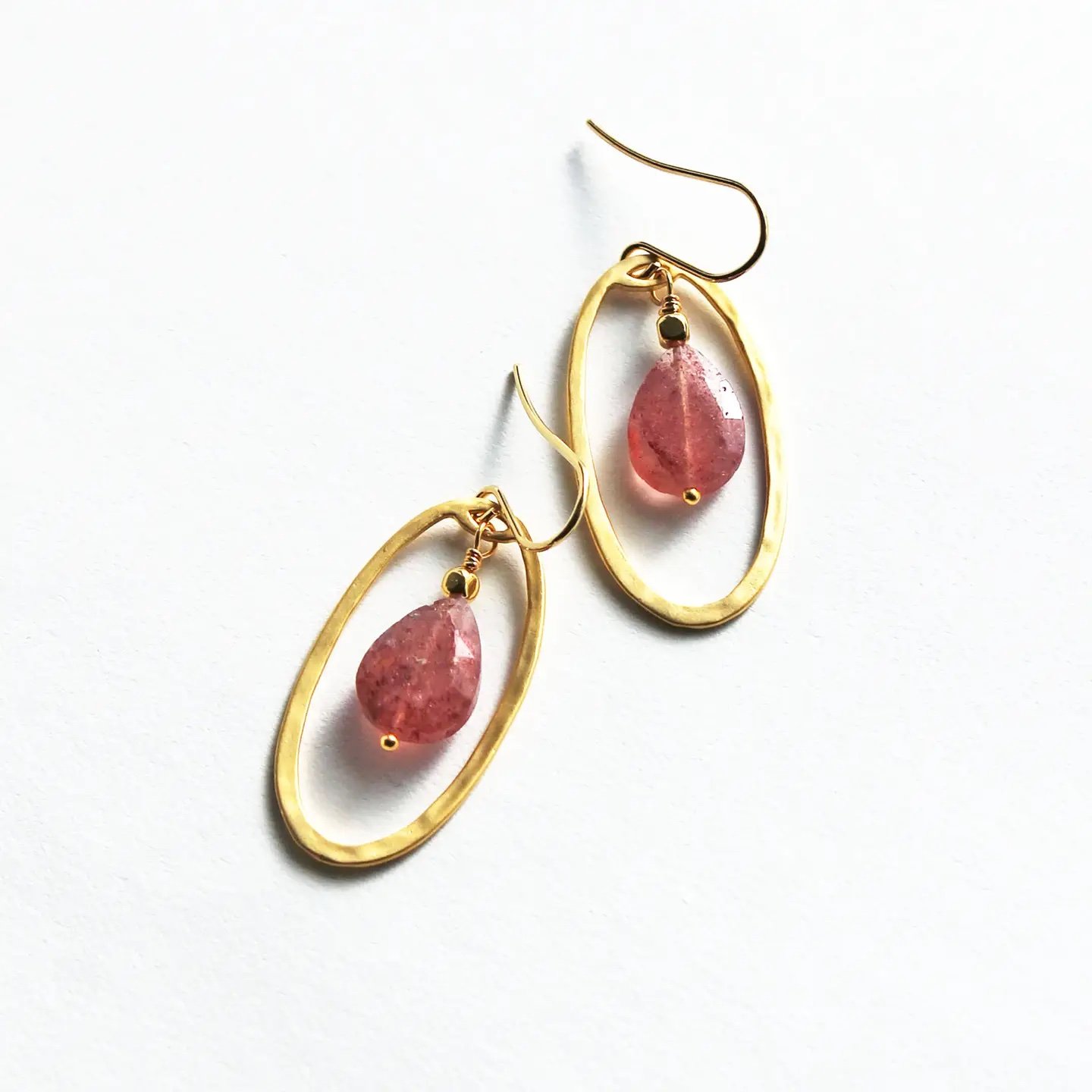 Strawberry Quartz Oval Earrings.jpeg