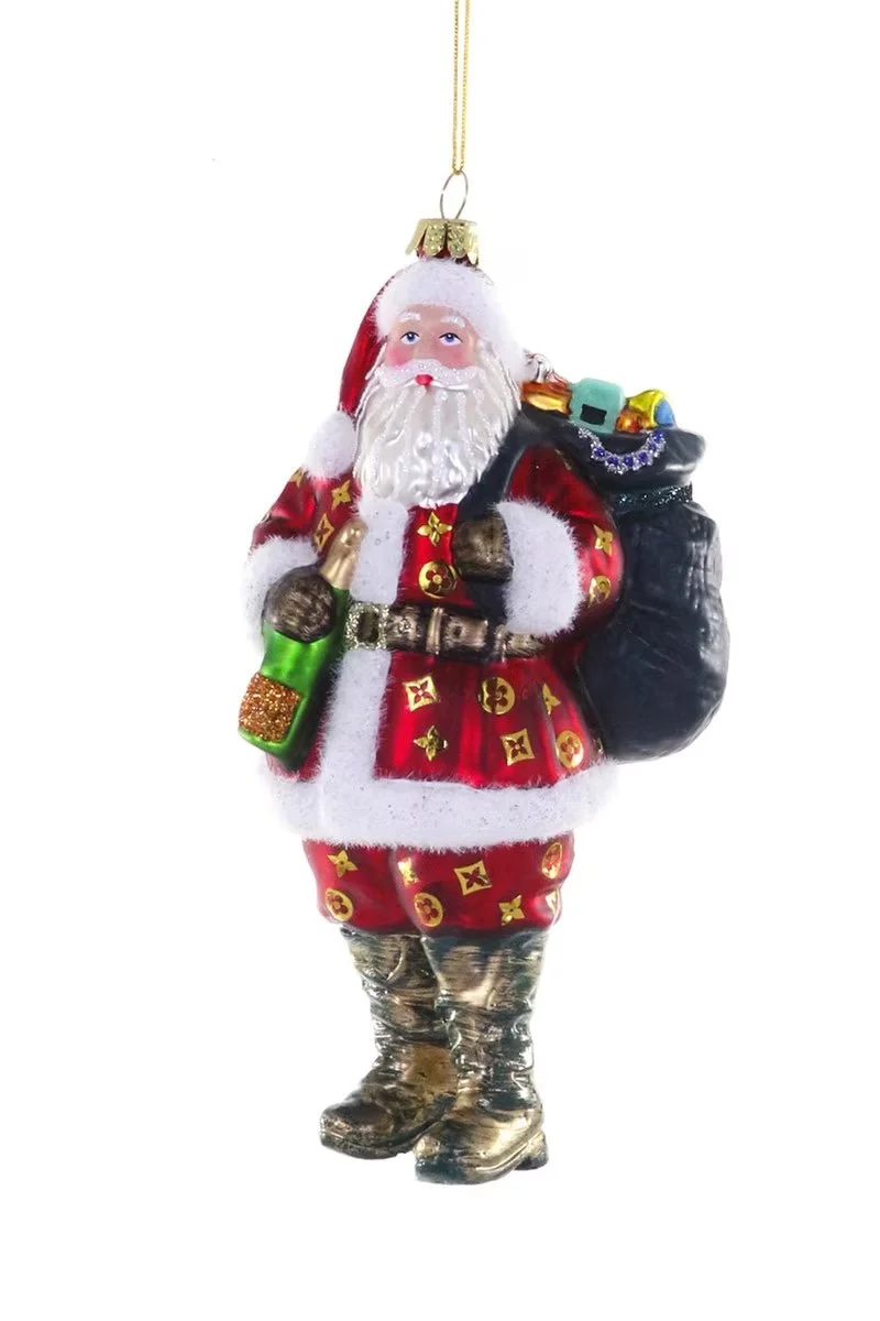 Luxe Santa Ornament