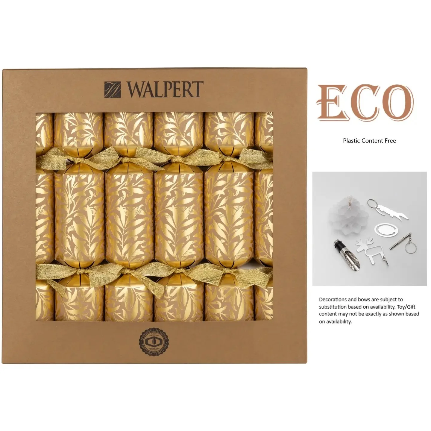 Gold Willow Bough Crackers