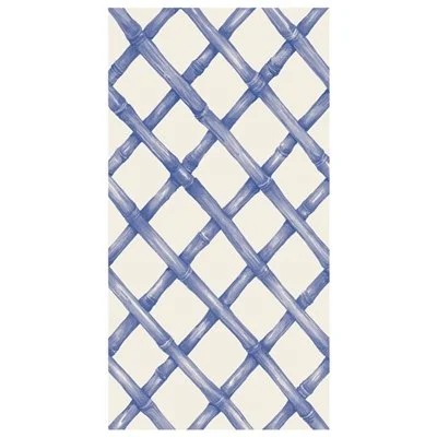Hester and Cook Blue Lattice Guest Napkins