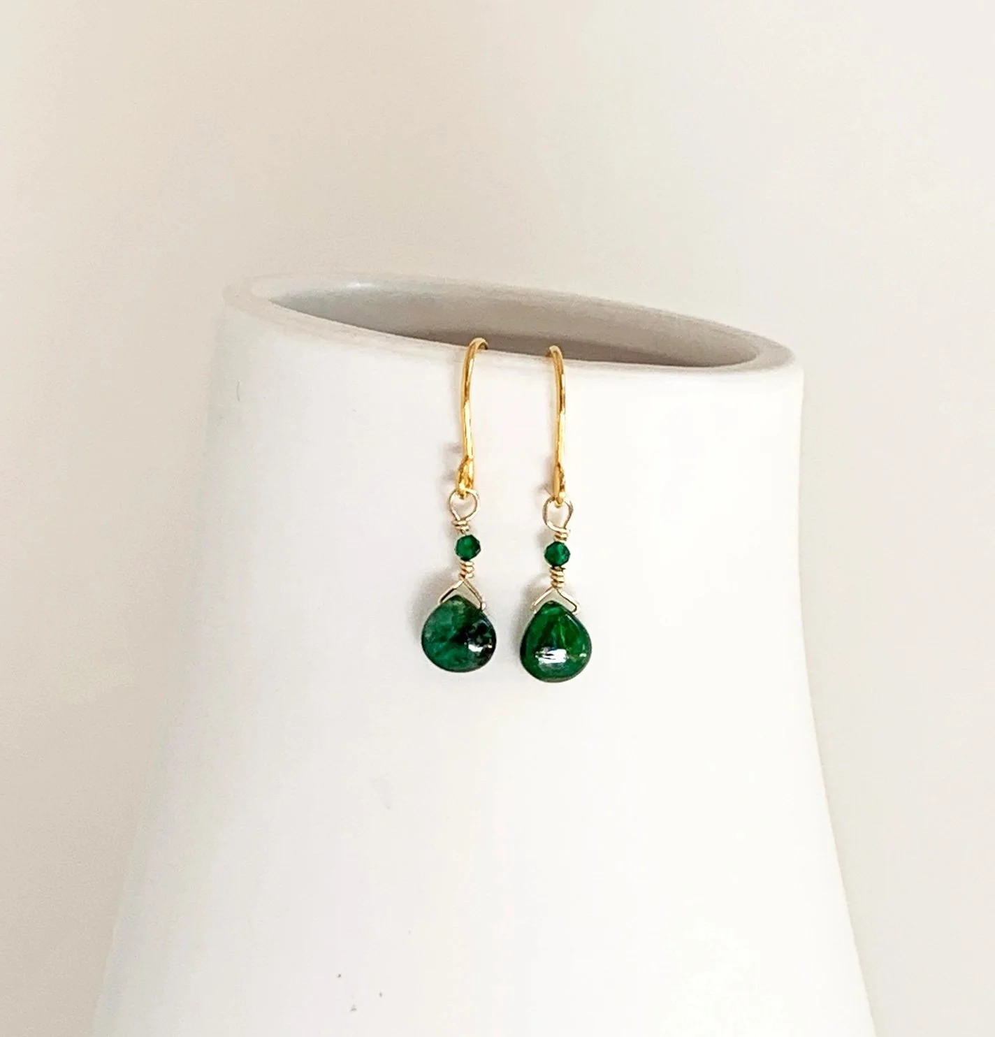 Petite Emerald Earrings