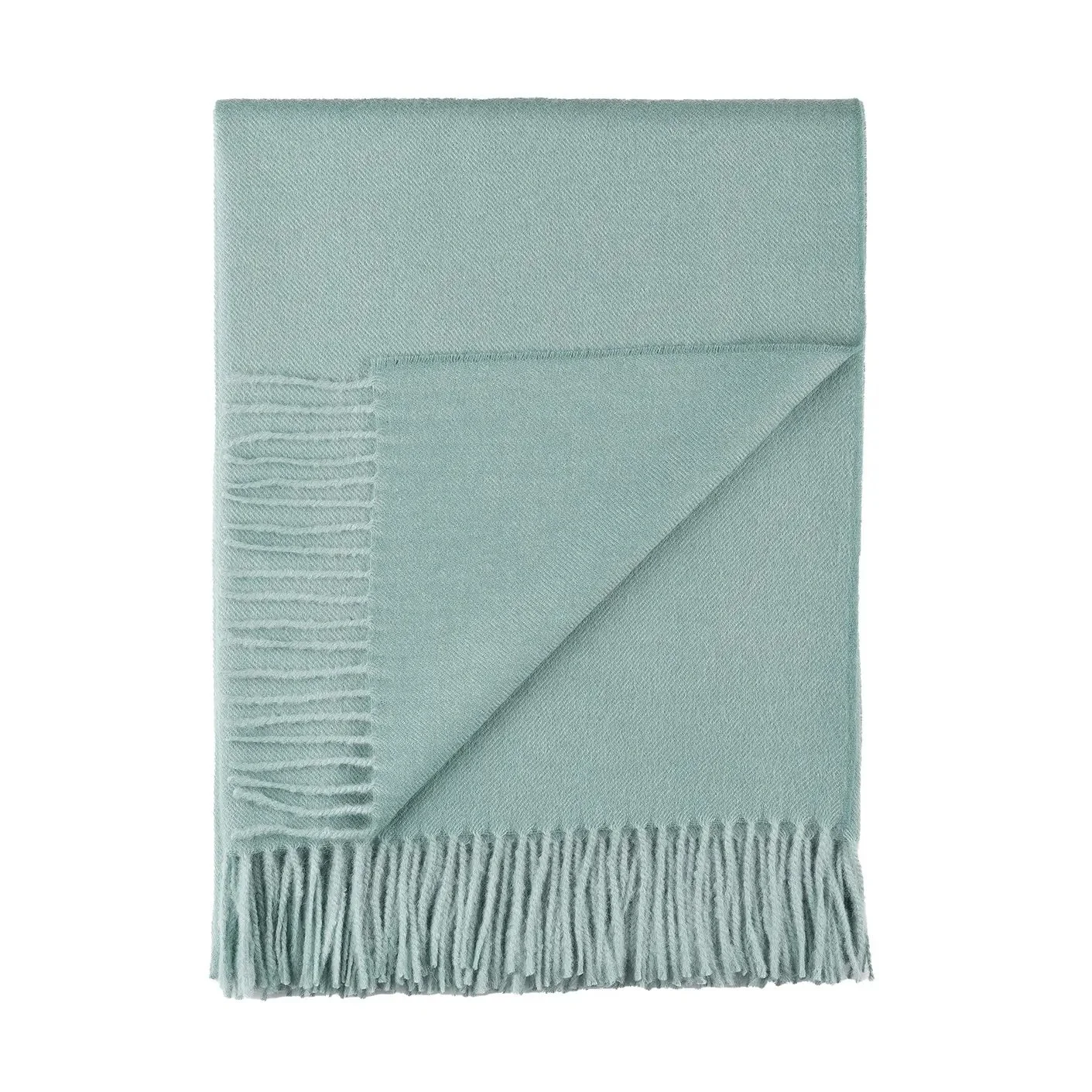 100% Baby Alpaca Throw, Sea Glass