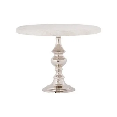 Marble Serving Pedestal Stand, Large