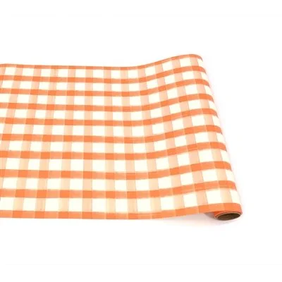 Hester and Cook Orange Check Runner