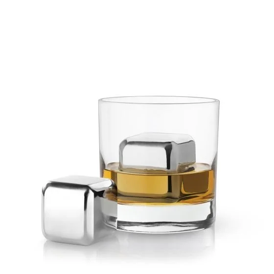 Large Whiskey Stainless Steel Cubes