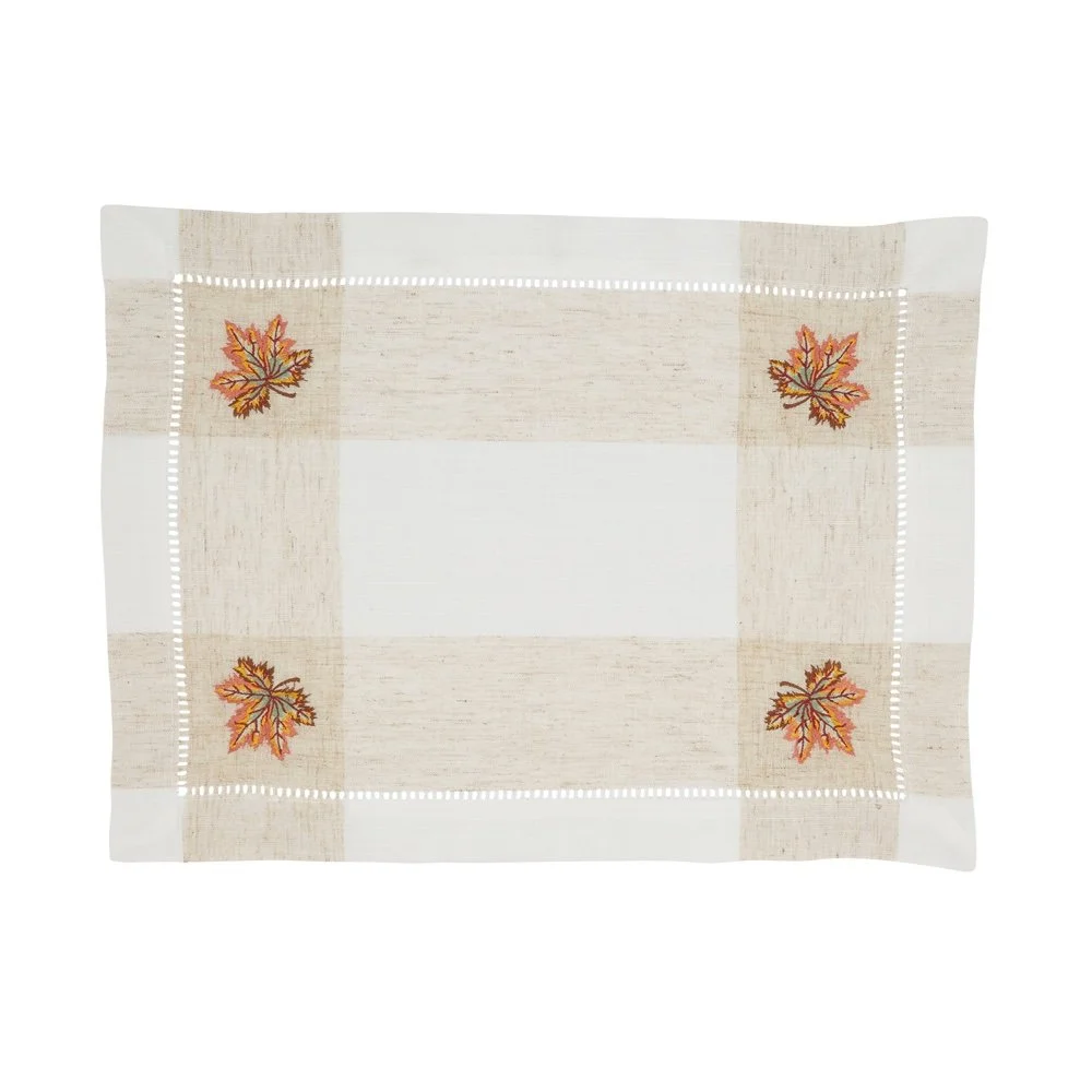 Embroidered Leaf Placmat.jpg