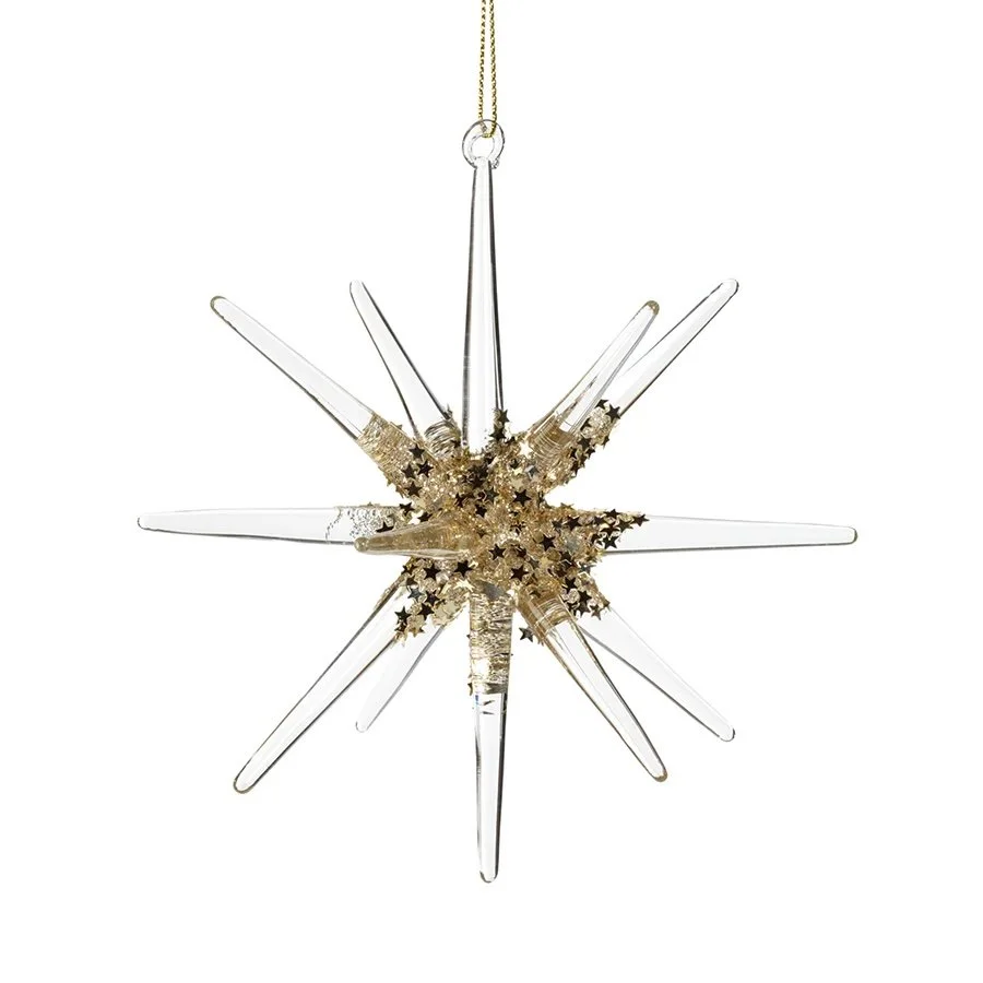 3D Glass Star Ornament