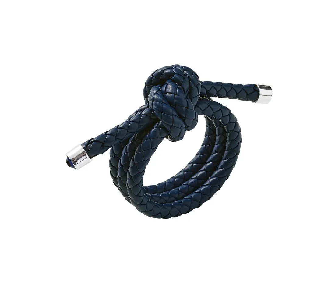 Kim Seybert Navy Rope Knot Napin Rings, Set of 4