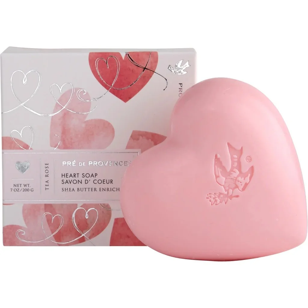 Pre de Provence Tea Rose Heart Soap