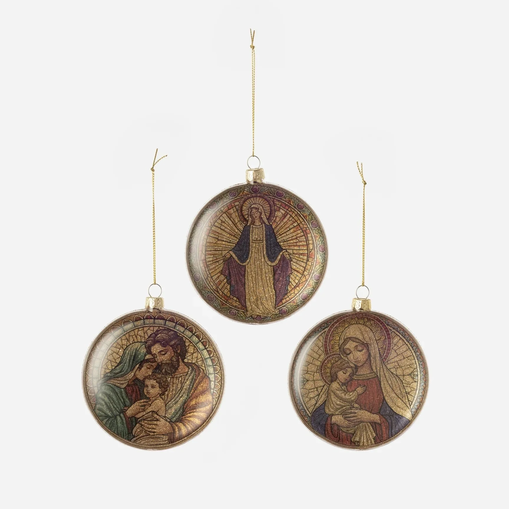 Nativity Disc Ornaments, 3 Designs