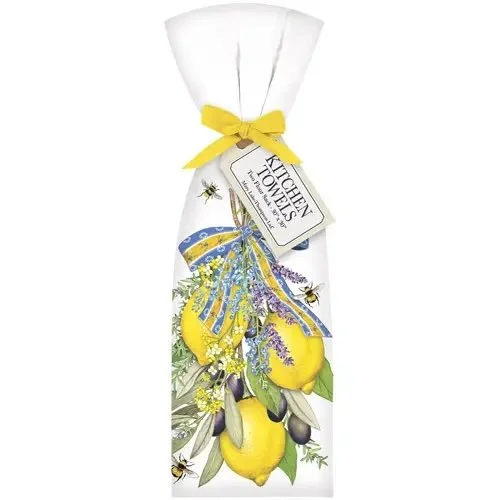 Lemon & Olives Tea Towels Set/2