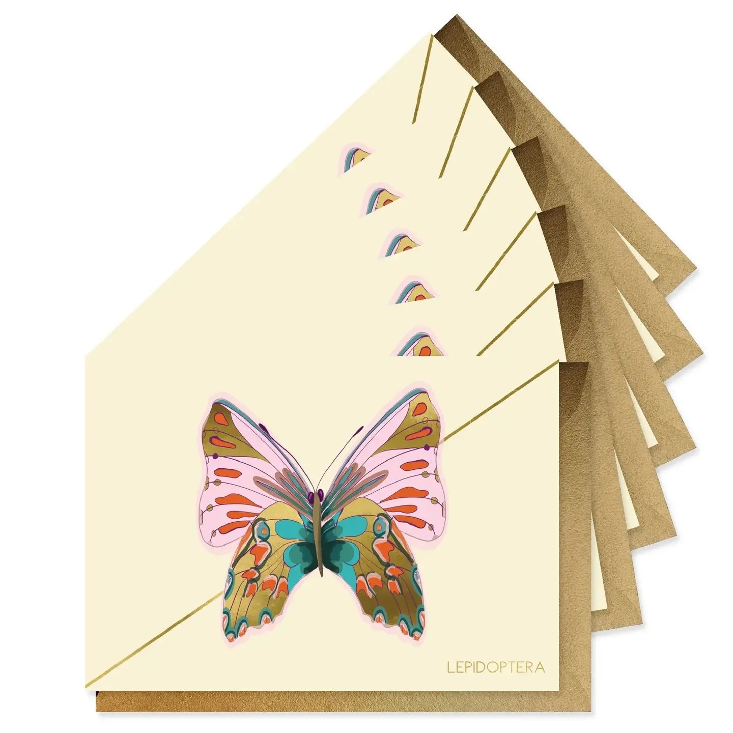 Rose Monarch Stationery Boxed Set of 6 Cards