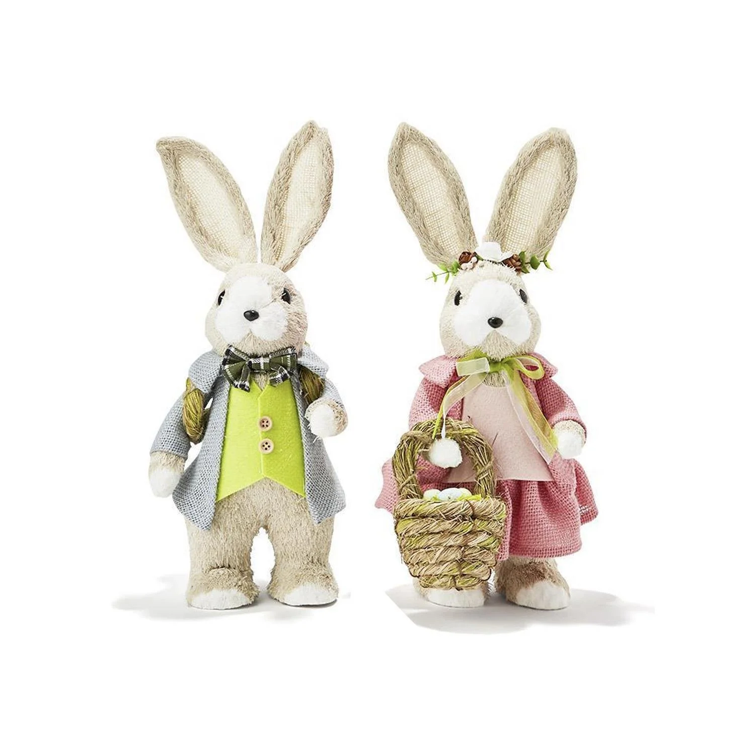 Handcrafted Bunnies, Set of 2