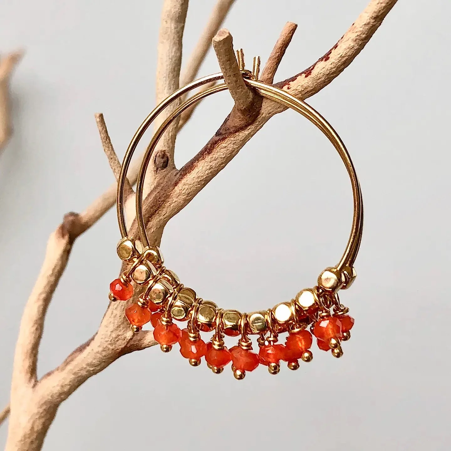 Gold Carnelian Hoops2.jpeg