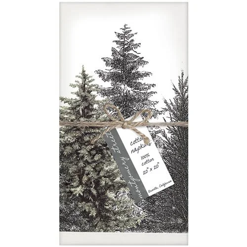 Evergreen Cotton Napkins, Set of 4