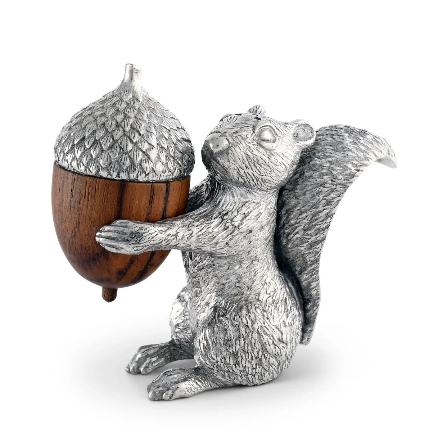 Pewter Squirrel and Acorn Salt and Pepper Set