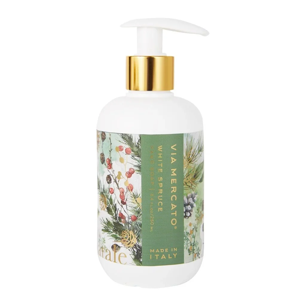 Via Mercato Natale Liquid Hand Soap, White Spruce