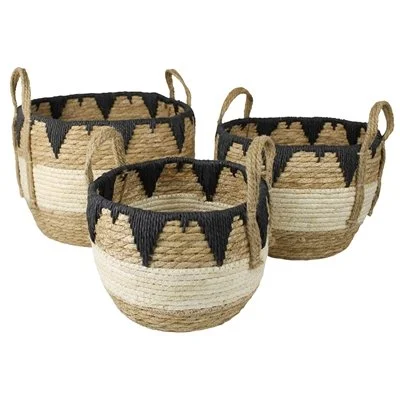 Tribal Woven Baskets, 3 Sizes