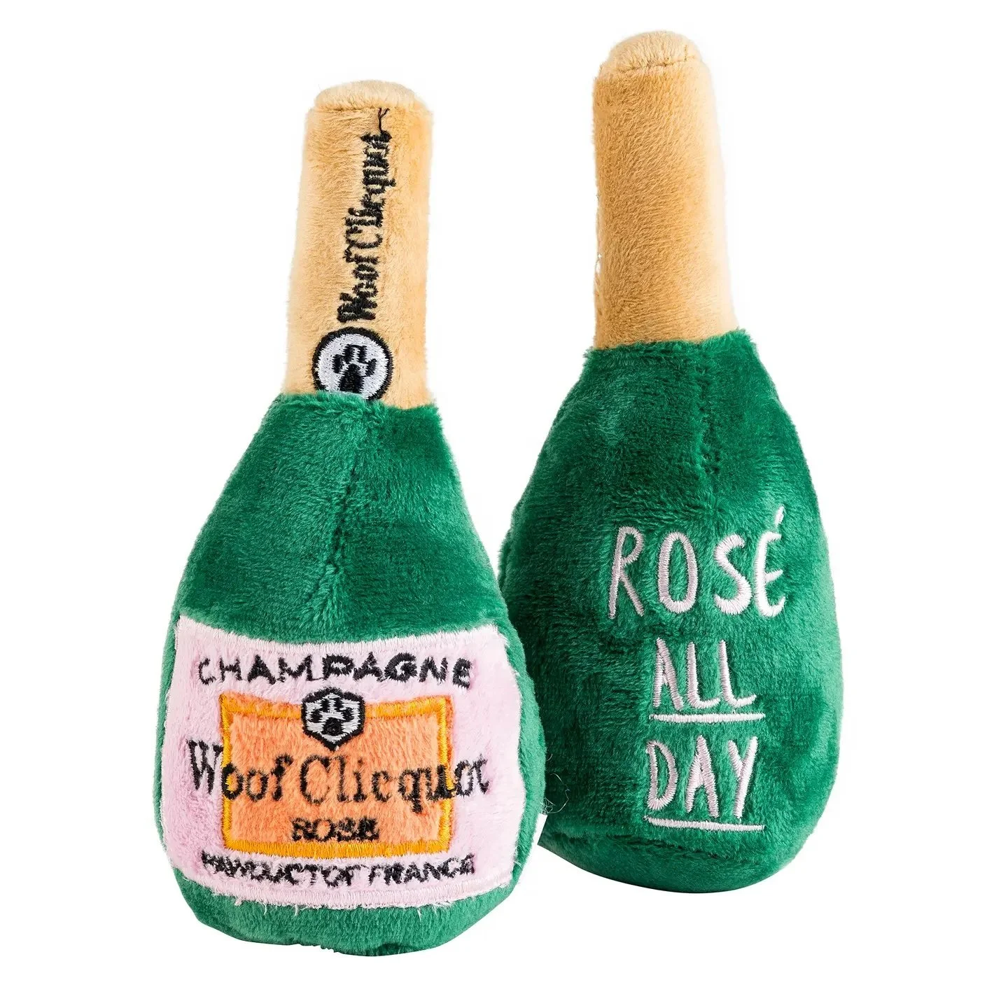 Woof Clicquot Rose Champagne Bottle, 2 Sizes