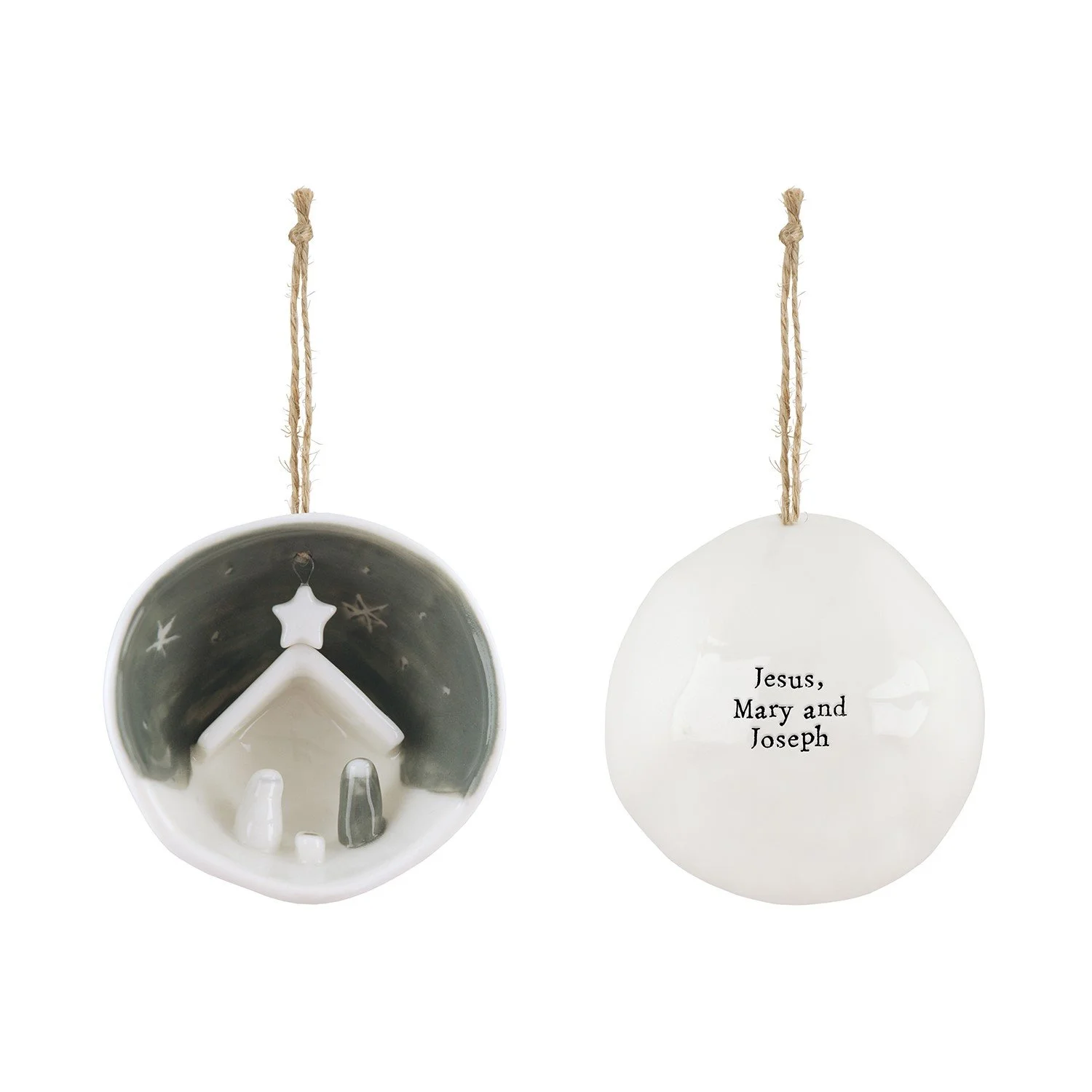 Nativity Porcelain Ornament