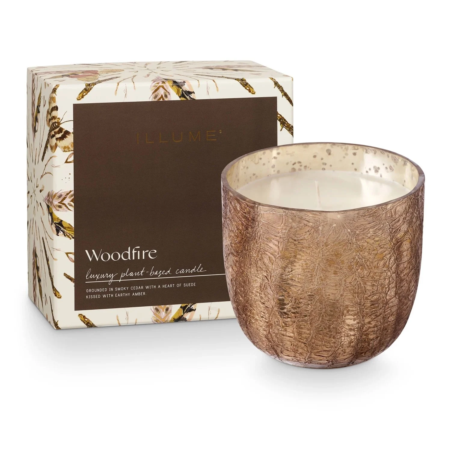 Woodfire Grand Luxe Glass Candle