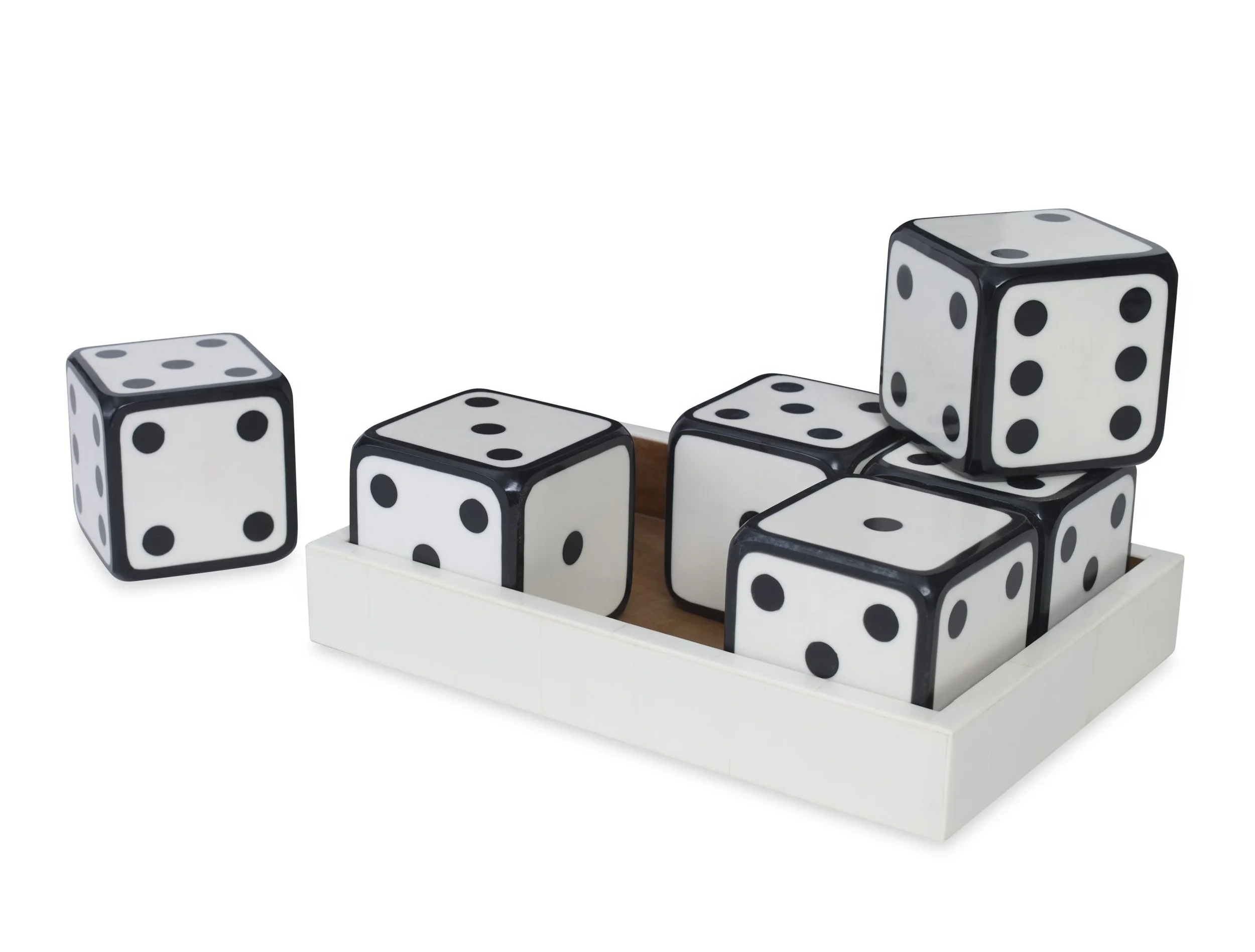 Large Set of Dice Sculpture