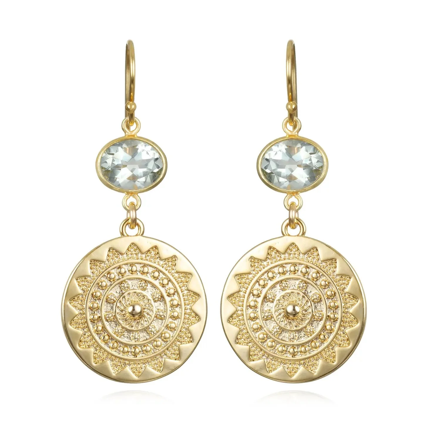 Green Amethyst Sun Medallion Earrings.jpeg