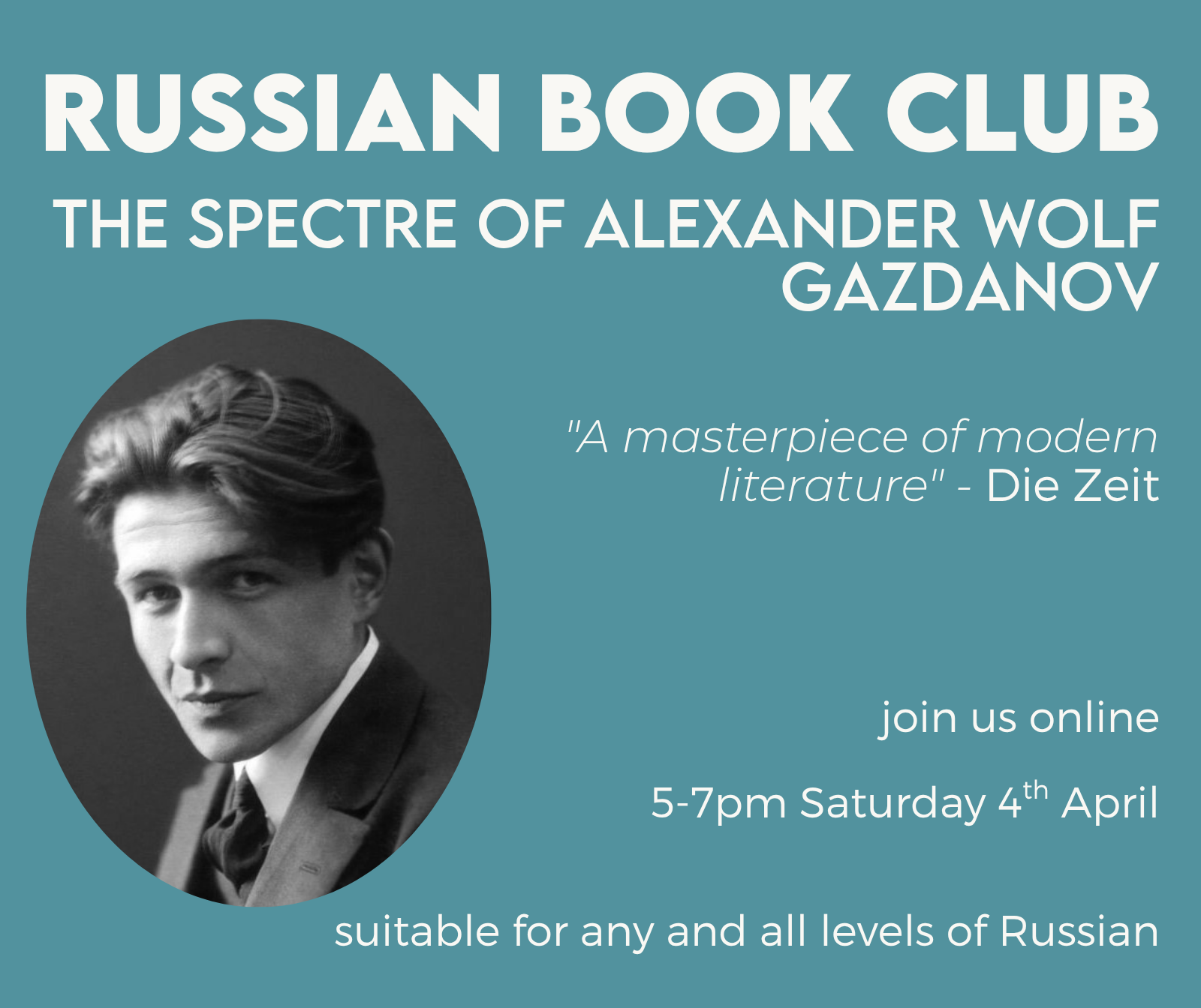 4th April - Russian Book Club