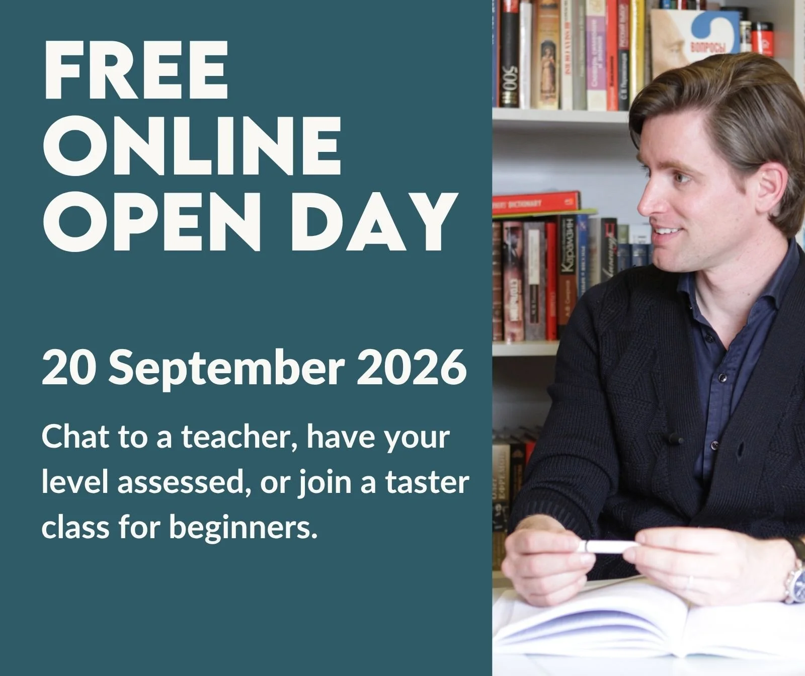 20th September - Free online Open Day